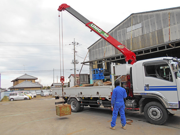 クレーン車の年次検査・整備：茨城県坂東市加藤自動車販売